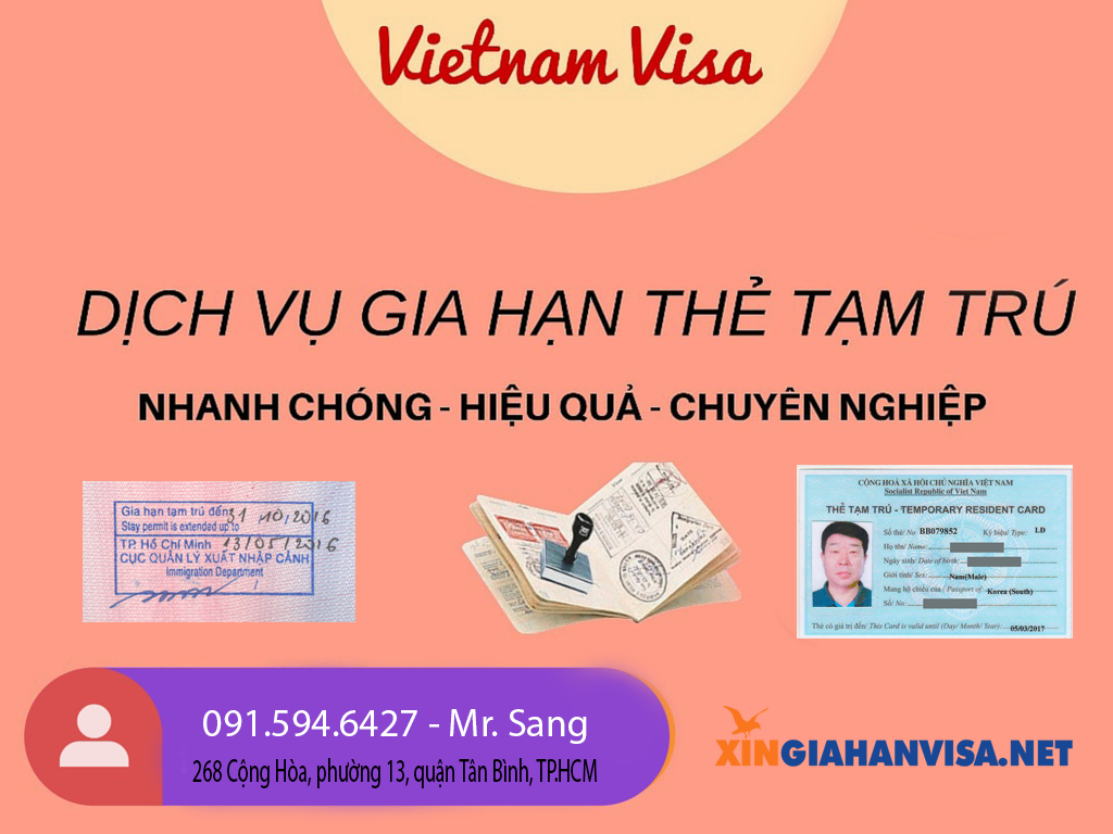 Gia hạn thẻ tạm trú Việt Nam