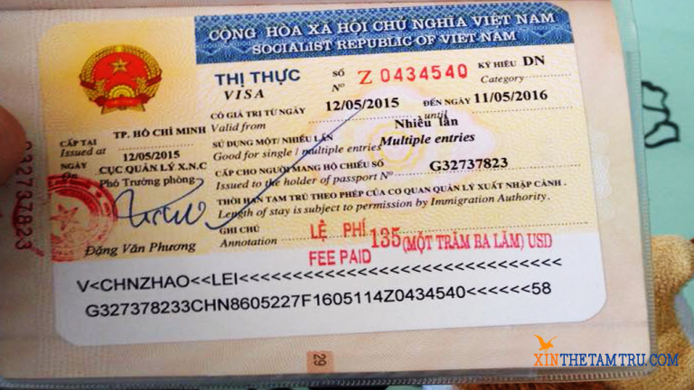 Lịch trình dán visa tại cửa khẩu Mộc Bài
