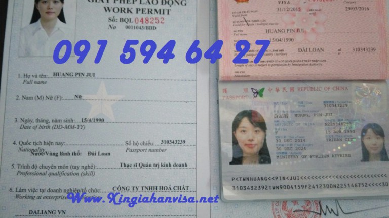 giấy phép lao động Việt Nam gấp