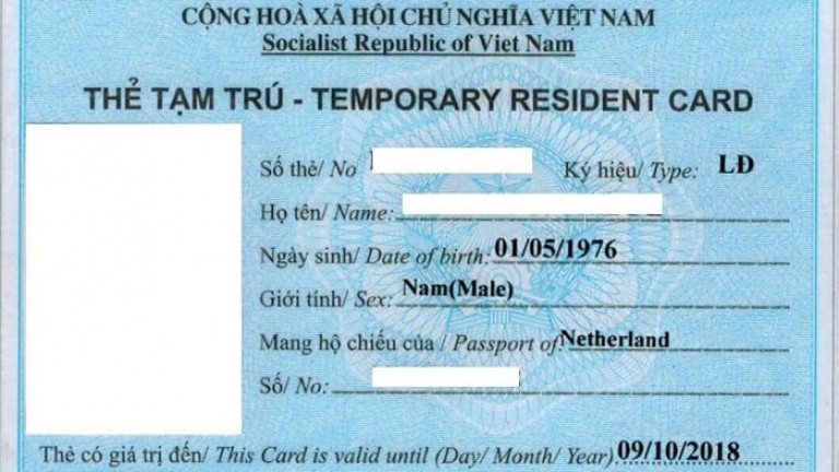 Xin thẻ tạm trú cho người Trung Quốc ở Việt Nam