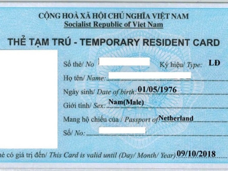 Xin thẻ tạm trú cho người Trung Quốc ở Việt Nam